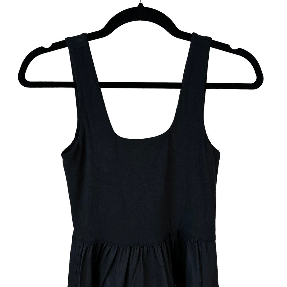NWT Everlane Womens The Riviera Midi Dress Fit and Flare Black XXS Minimalist - Picture 7 of 15